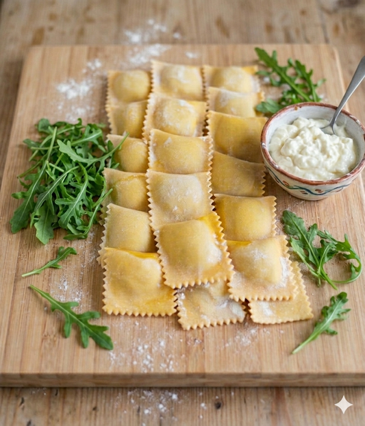 Tortelli Stracchino e Rucola